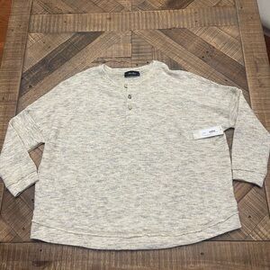 Anna Grace Women's Cream Crewneck Sweater